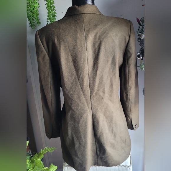Amanda Smith Light Brown 100% Wool Blazer 10 - Picture 5 of 7